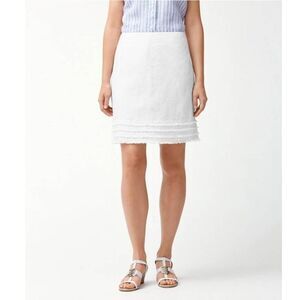 Tommy Bahama NWT Two Palms fringed linen skirt white size 0